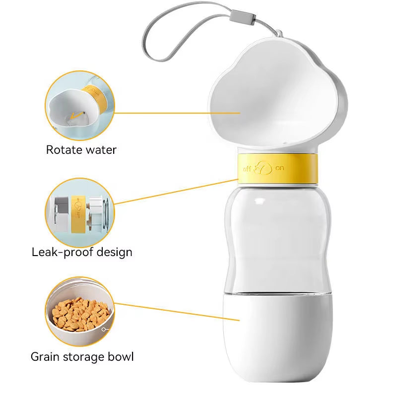 Portable Leak Proof Dog Water Bottle Travel Outdoor Dog Bowl Foldable Pet Drinking Cup