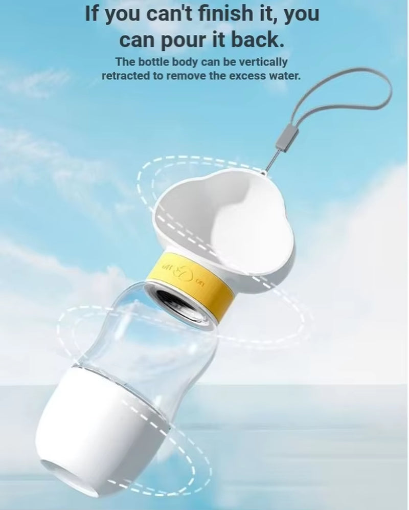 Portable Leak Proof Dog Water Bottle Travel Outdoor Dog Bowl Foldable Pet Drinking Cup