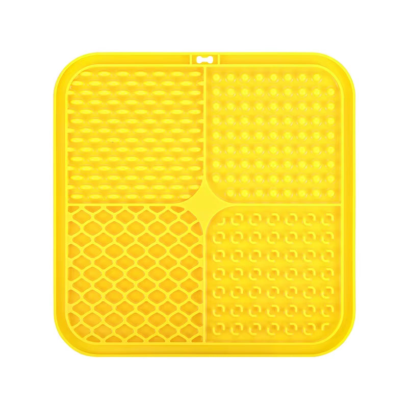 Food Grade Silicone Eco-Friendly Foldable Waterproof Pet Lick Mat Anti-Choke Slow Feeding Wear Resistant Easy Clean for Dogs
