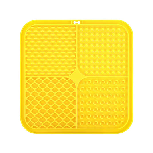 Food Grade Silicone Eco-Friendly Foldable Waterproof Pet Lick Mat Anti-Choke Slow Feeding Wear Resistant Easy Clean for Dogs