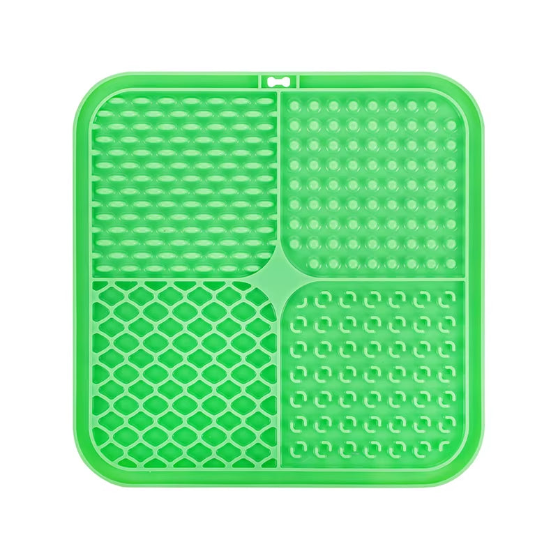Food Grade Silicone Eco-Friendly Foldable Waterproof Pet Lick Mat Anti-Choke Slow Feeding Wear Resistant Easy Clean for Dogs