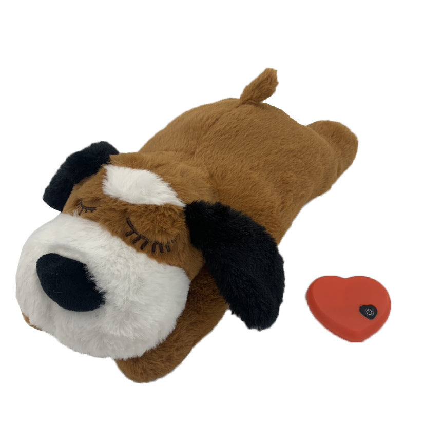 Heartbeat Plush Calming Toy for Dogs – Anxiety Relief Sleep Aid