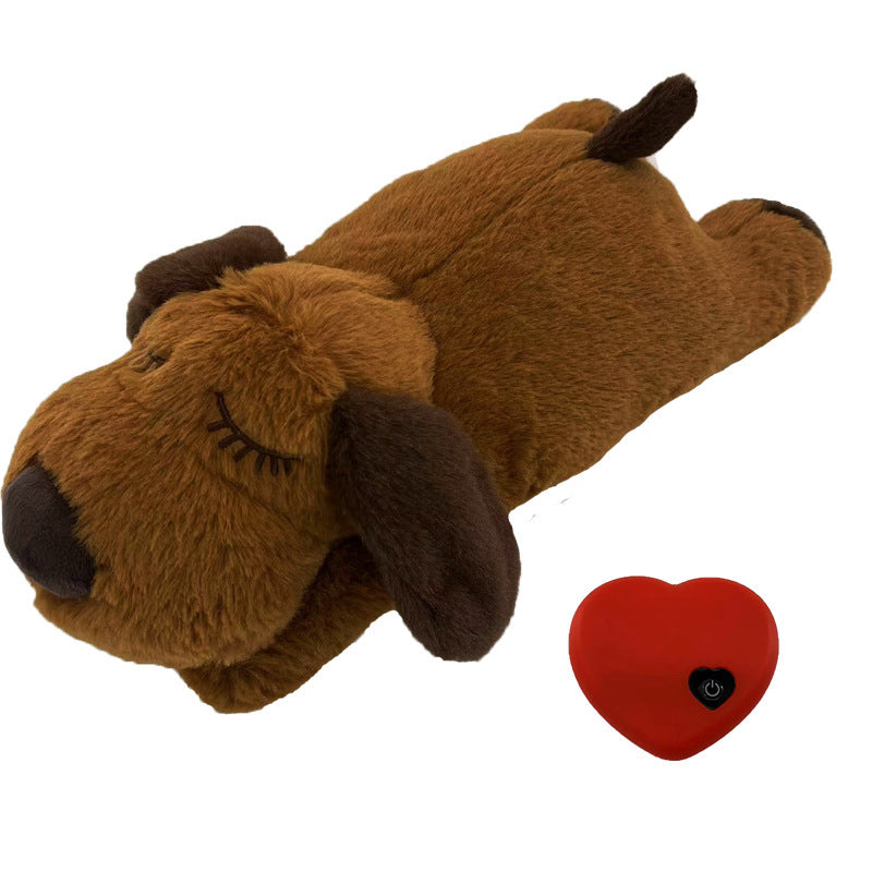 Heartbeat Plush Calming Toy for Dogs – Anxiety Relief Sleep Aid