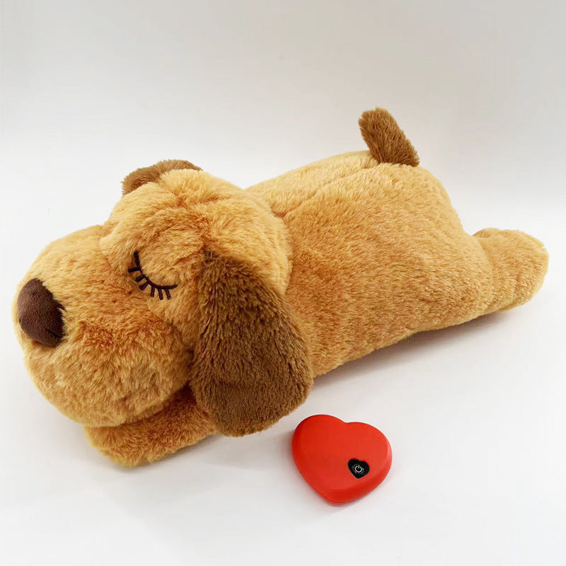 Heartbeat Plush Calming Toy for Dogs – Anxiety Relief Sleep Aid