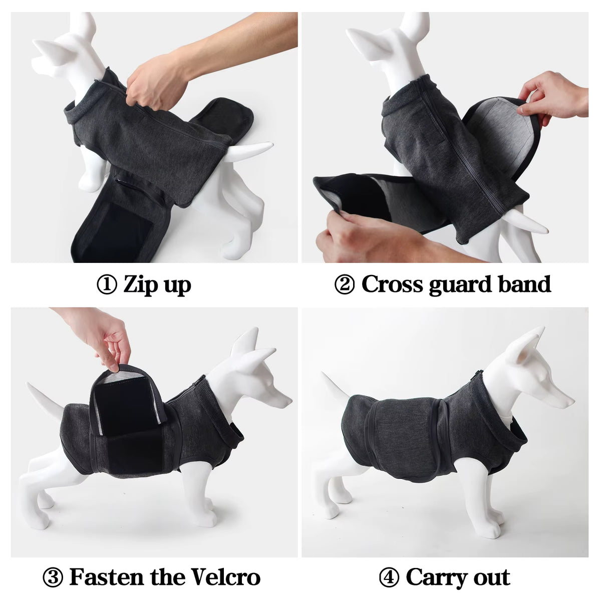 Anxiety Relief Vest for Dogs Calming Clothing for Dogs Cats Calming Wrap Pet Clothes Pacify Emotion Custom Logo Factory