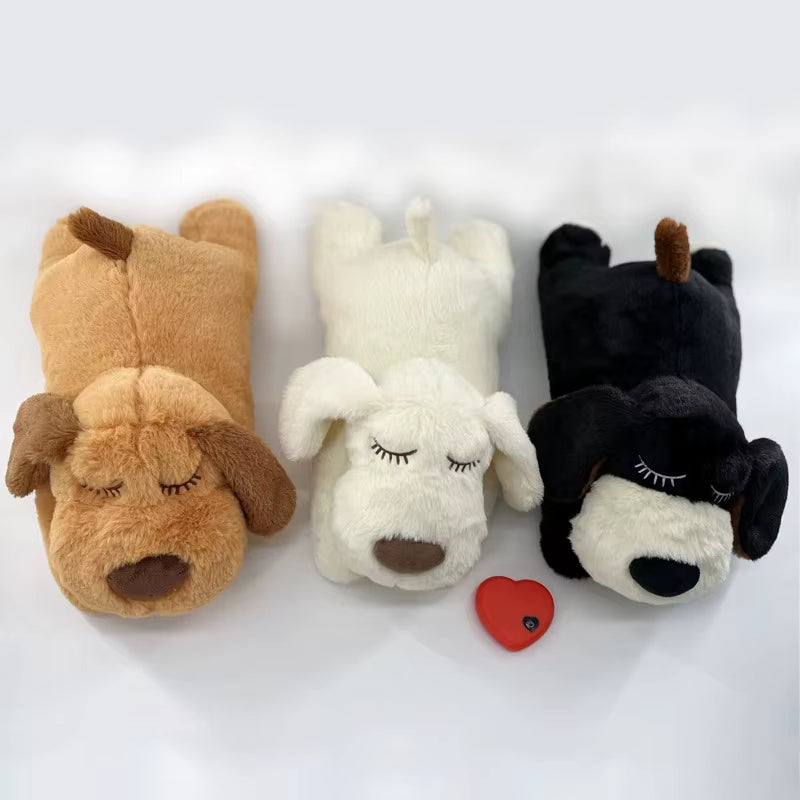 Cross-Border Interactive Plush Heartbeat Anxiety-Soothing Sleep Aid Chew Toy for Dogs and Cats