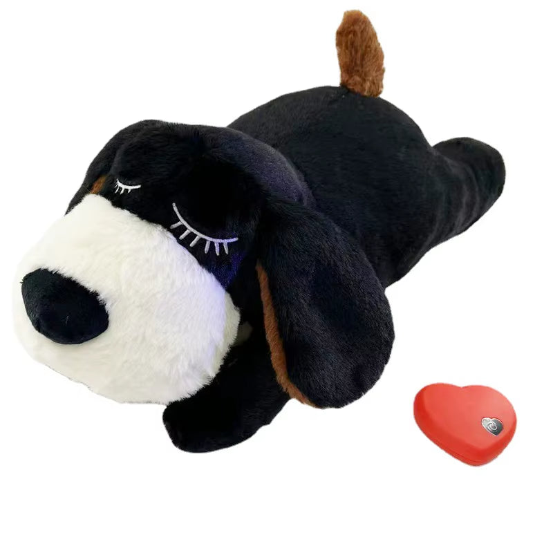 Cross-Border Interactive Plush Heartbeat Anxiety-Soothing Sleep Aid Chew Toy for Dogs and Cats